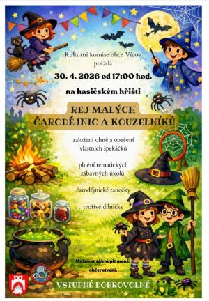 Čarodějnice Vícov 2026